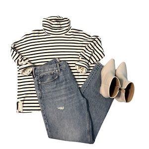 Madewell Striped Turtleneck
